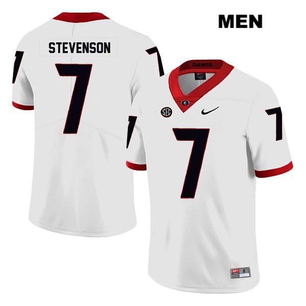 Georgia Bulldogs Men's Tyrique Stevenson #7 NCAA Legend Authentic White Nike Stitched College Football Jersey OCZ4256JM